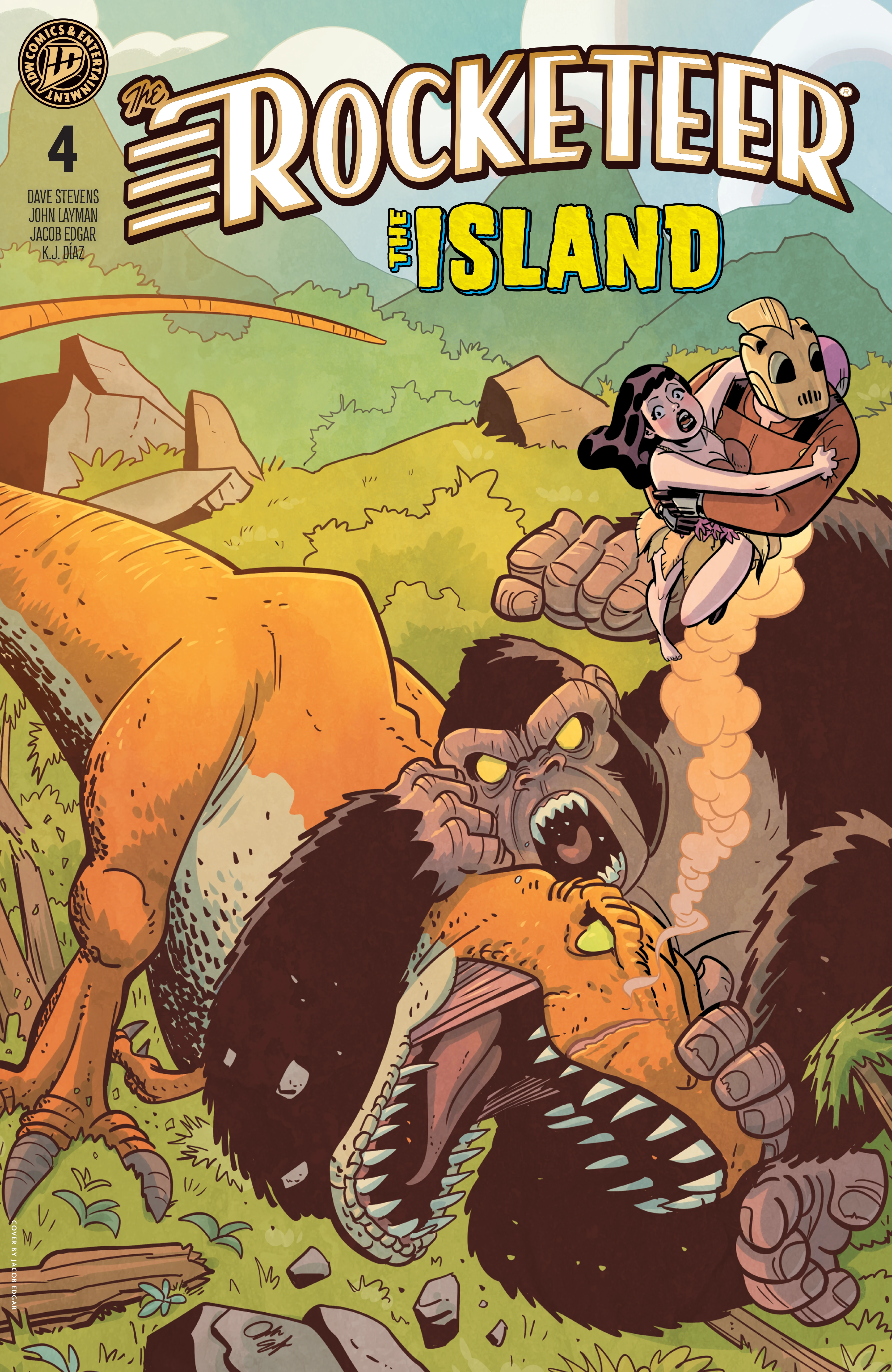 The Rocketeer: The Island #4 (IDW Publishing, 2026) cover